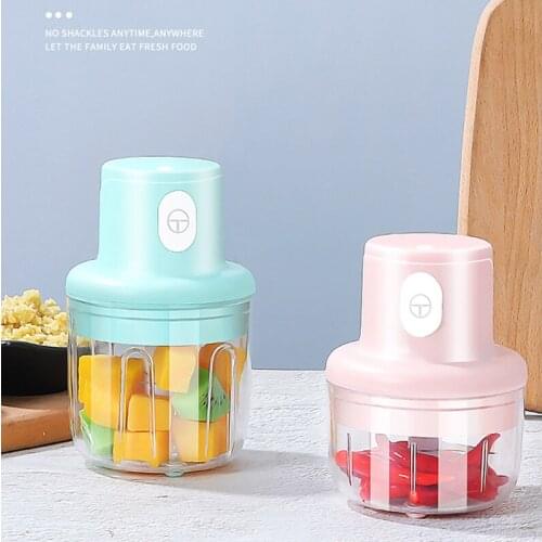 Mini USB Electric Garlic Masher Wireless Garlic Grinder Press Mincer Vegetable Chili Meat Grinder Food Chopper Kitchen Tools