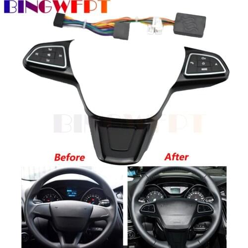 Multifunction Steering Wheel Switch Bluetooth Audio Button For Ford focus 2015-2018