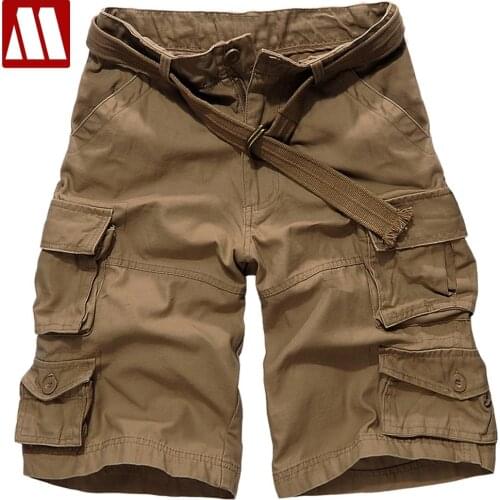 New style 2021 Summer 100% cotton mens cargo combat cotton shorts Camoflage Matte Leisure Mens Shorts Big size S-XXXL