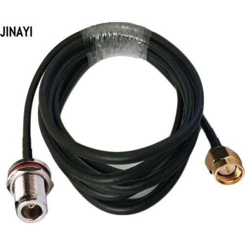 N Female O-ring Waterproof to SMA male Connector LMR195 RF Coaxial Extension Jumper Coax Cable 50ohm 1m 3m 5m 10m 15m