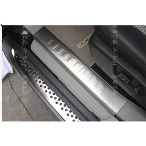 Stainless steel inside door sill scuff plate for chevrolet captiva 2011 2012 13