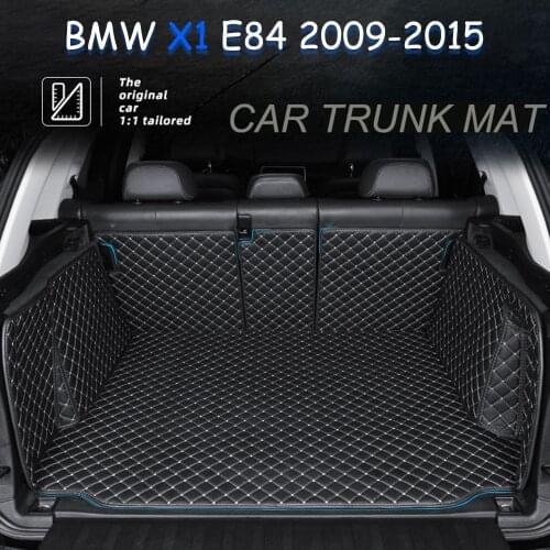 The Trunk Floor Leather Liner Car Trunk Mat Cargo Compartment Floor Carpet For BMW X1 E84 2009-2015