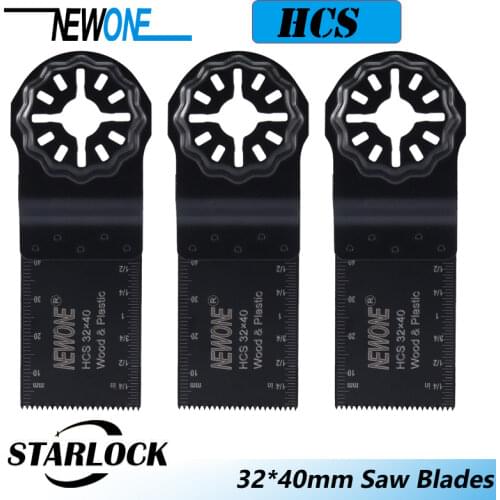 NEWONE 32mm HCS E-cut Starlock Saw Blades for Starlock System Oscillating Multi-Tools STARLOCK Electric Trimmer cutting wood