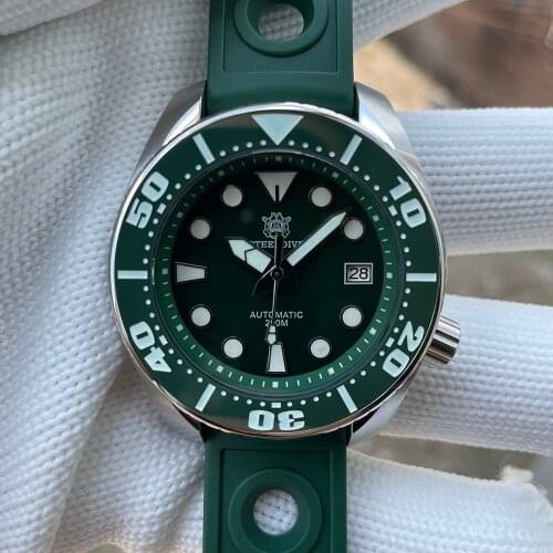 SD1971 New Arrival 2021 STEELDIVE Brand Men Wristwatch Ceramic Bezel Sapphire Glass Blue Luminous NH35 Automatic Dive Watch