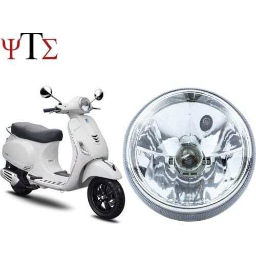 Farol da motocicleta frente lâmpada cabeça luz para vespa piaggio gt gts 125 200 250 300