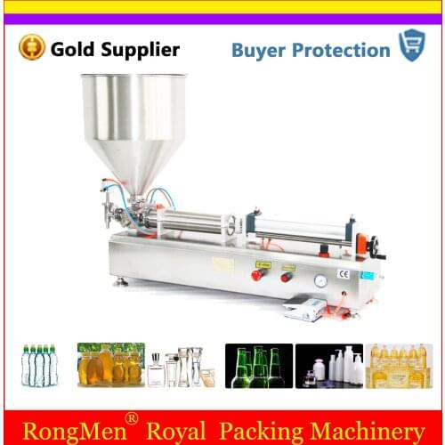 Fully Pneumatic Paste Filling Machine Pneumatic With Single Cylinder Piston Shampoo Cream Sauce Lotion Oil Filler Free Shipping