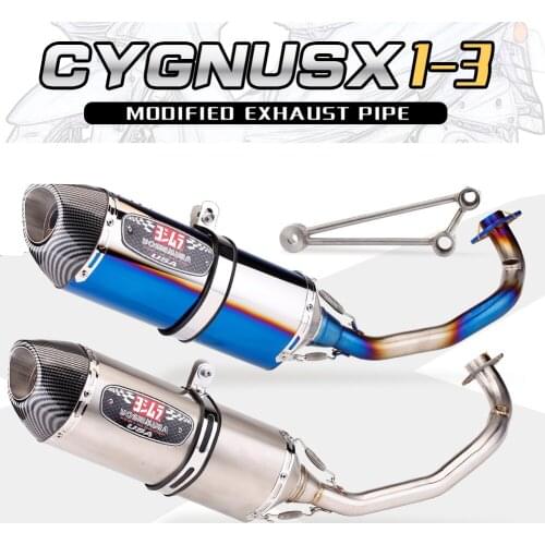 Taiwan CYGNUS 1-3 Motorcycle Full Exhaust system Yoshimura Escape Moto Modified Slip on For YAMAHA CYGNUS-X 125 125cc 2002-2019