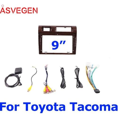 9" Car Radio Fascia Frame For Toyata Tacoma Car Dvd Frame Install Panel Dash Mount Installation Dashboard