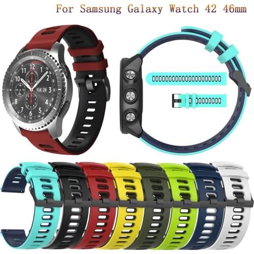 Correa Silicone Band for Samsung Galaxy Watch Active2 46mm 42mm Gear S3 Classic and Frontier Strap Watchband Bracelet ремешок