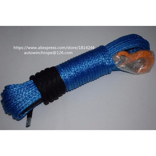 Free Shipping 8mm*30m Blue Synthetic Winch Cable,Winch Rope Extenstion,ATV Winch Line,Off Road Rope