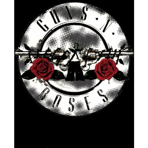 Punk suncha Rose Flower Gun Heat Transfers Patches Boy Iron On Sticker For T-shirt Dresses Patch DIY Clothes Applique Decoration
