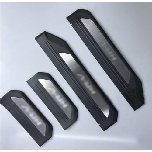 UBLUEE Auto Part Stainless Steel Scuff Plate Door Sill Guards Thresholds Cover Trims 4Pcs Fit For Honda HRV HR-V 2014 2015 2017