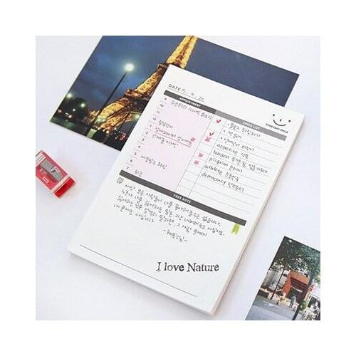 1pcs 60 pieces of tearable office memo work to-do list daily plan this desktop notes daily notebook