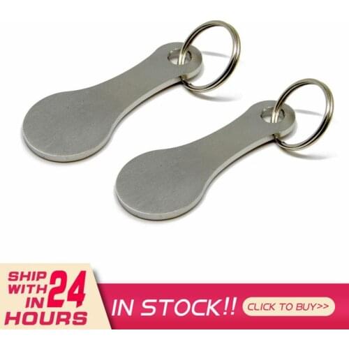 2 Packs Personalized Tokens Keychain Shopping Cart Pluggable Design High Quality Key Chain For Car Key Ring Holders Wholesale