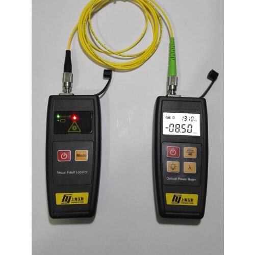 2 in 1 Fiber Optic Tester with Mini Optical Power Meter YJ-350 and YJ-250 Visual Fault Locator 1mw/10mw/30mw/50mw