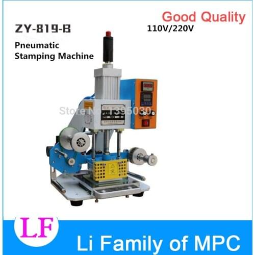 220V ZY-819-B Automatic Stamping Machine Leather LOGO Creasing Machine,High speed Name Card Embossing Machine