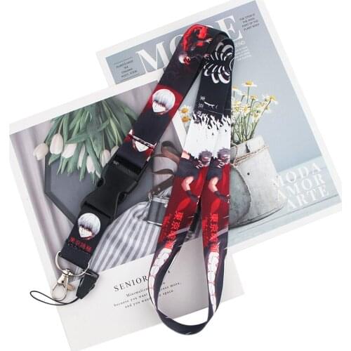 24pcs/lot MD335 DMLSKY Anime Lanyard For Keys Phone Strap Neck Strap Keychain Lanyards ID Badge Holder