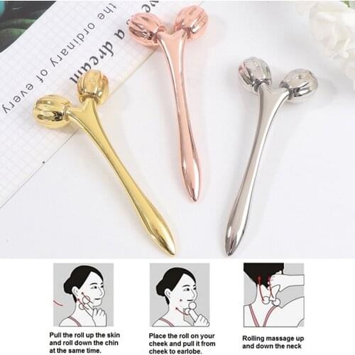 3D Roller Massager 360 Rotate Thin Face Full Body Shape Massager Wrinkle Remover Y Shape Massager Facial Massage Tool