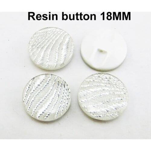 40PCS Dyed WHITE resin button DECORATION coat boots sewing clothes accessory SHIRT buttons 18MM r-331