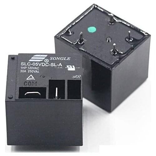 5pcs Slc-05v 12V 24vdc-sl-a - Sl-c 4-pin / 5-pin 30A T91 Relay