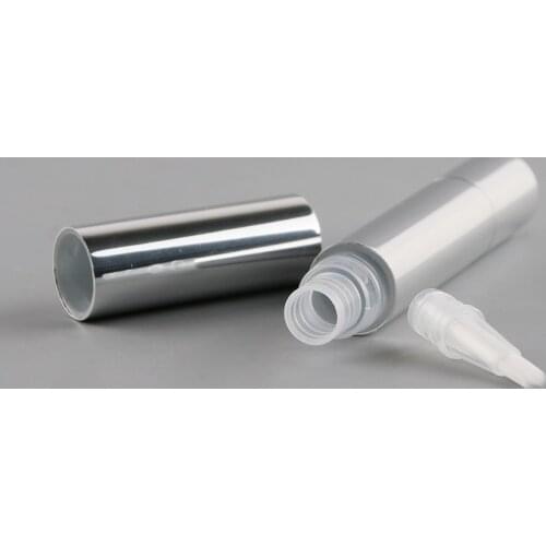 50PCS 5ML Silver/Gold Aluminum Twist Pen Portable Cosmetic Pen Dail Up Pen Wind Up Pen Click Lip Gloss Tube DIY Make Up Tool