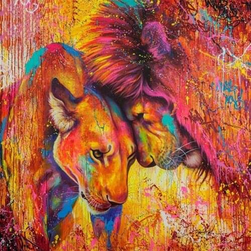 5D Full square/round Diamond Painting Lion king Diamond Embroidery Sale Diamond Mosaic home Decorations