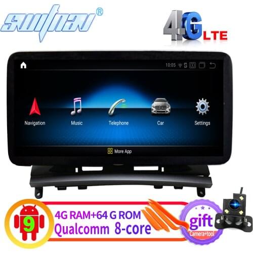 SWITNAV 4GB+64GB Qualcomm Android 10.0 CAR DVD Player For BENZ W204/S204 C180 C200 C220 C250 C260 C280 C300 car audio gps 4G