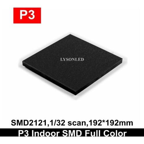 Free Shipping Indoor P3 LED Video Screen Module 64*64 Pixels 3-in-1 RGB Panel 32S