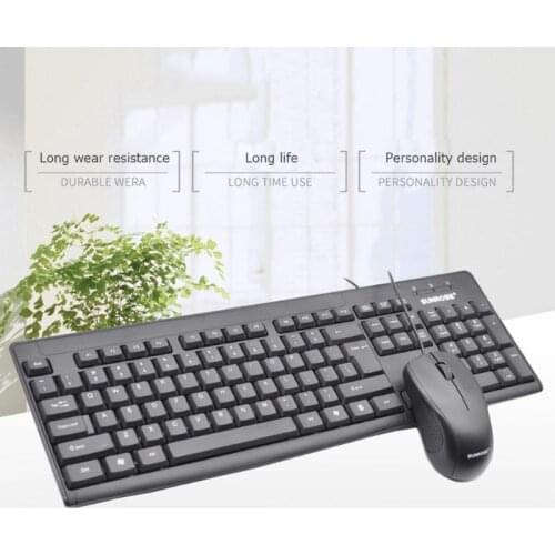 Business Keyboard for Computer 104 Keys USB Wired Silent Keyboard for Business Office Tablet Laptop Comfortable Feel Good