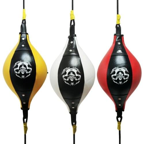 Punching Ball PU Pear Boxing Bag Reflex Double End Boxing Dodge Speed Ball Inflatable Muay Thai Floor to Ceiling Punching Bag