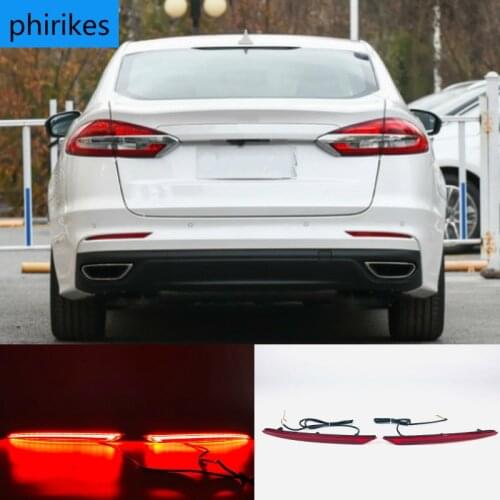 For Ford Mondeo Fusion 2019 2020 Multi-function LED Bumper Light Rear Fog Lamp Brake Light Turn Signal Light Reflector