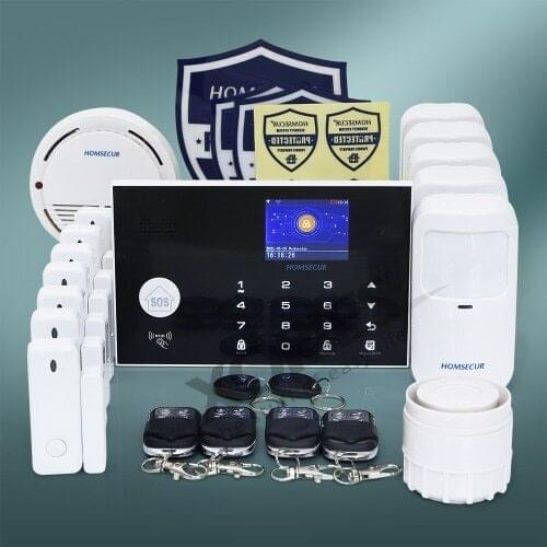 HOMSECUR Wireless 4G/3G/GSM WIFI Home Security Alarm System+IOS/Android APP