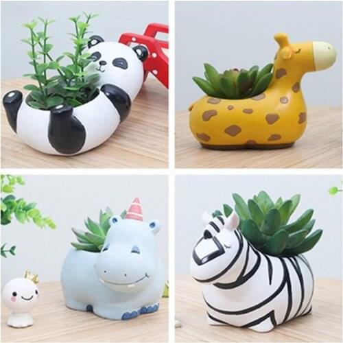 Succulent Plant Pot Cute Animal Flower Planter Flowerpot Create Design Lovely Little Animals Home Garden Bonsai Pots