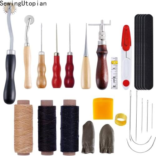 28PCS Sewing Needle Awl Leather Leather Craft Tools Stitching Awl Sewing Asseccories Leathercraft Shoe Repair Tools Handwork