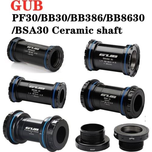 GUB PF30/BB30/BB386/BB86/BB92 ceramic press-in GXP bicycle axle from mountain bike road bearing BSA30