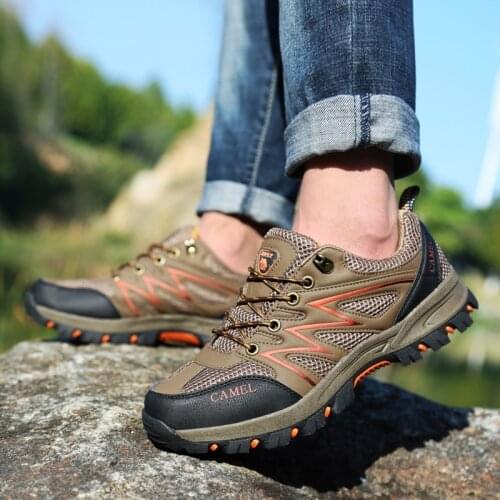 Men Hiking Shoes Women Trekking Outdoor Sport Shoes Non Slip Tactical Climbing Shoes Water Upstream Ladies Sneakers Quick Drying
