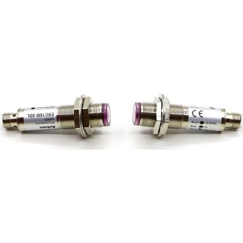 M18 ERC18M-5B1,5DL transducer beam through PNP NO connector photo sensor