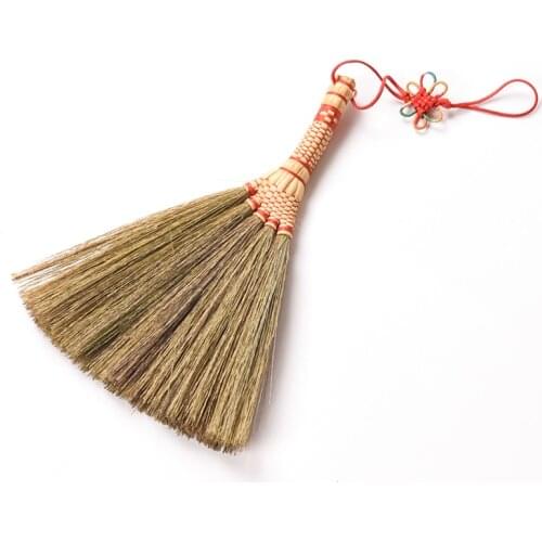 Natural Handmade Matcha Bamboo Broom Matcha Tea Countertop Tea Brush Mini Cleaning Broom Tea Brush for Kitchen Tea