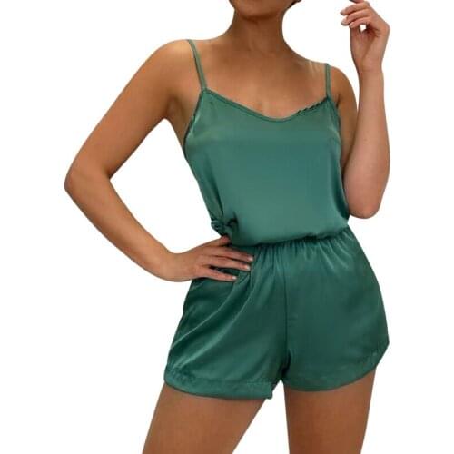 Fashion Womens Lace Pajamas Sexy Womens Silk Pajamas Set Silk Tops Shorts Set Womens Pure Silk Pajamas Home Apparel Pajamas