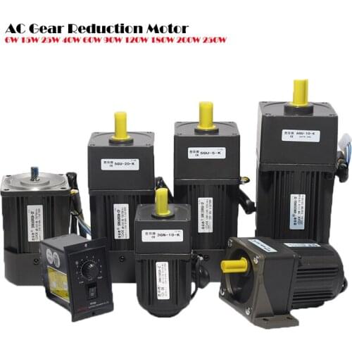 Speed regulating motor, 15W AC220V gear reduction motor 3RK15RGN-C + speed governor