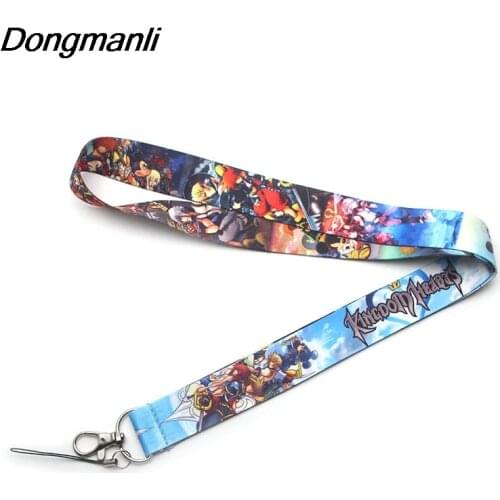 DMLSKY Kingdom Hearts phone Lanyard cartoon key chain ID Card Lanyards Badge Holder neck straps M1781