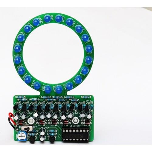 Diy electronic kit set Gradient LED water light production kit Electronic DIY parts 4017NE555 welding training