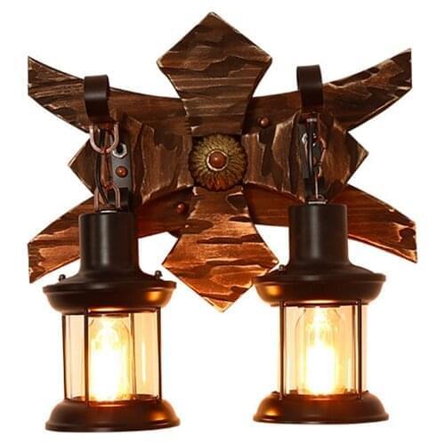 Industrial Style Corridor Wall Light Creative Personality American Restaurant Wall Lamp Bar Cafe Retro Decoration Sconce