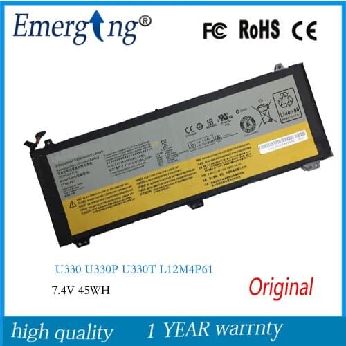 7.4V 45WH New Original Laptop Battery for Lenovo U330 U330P U330T Series L12M4P61