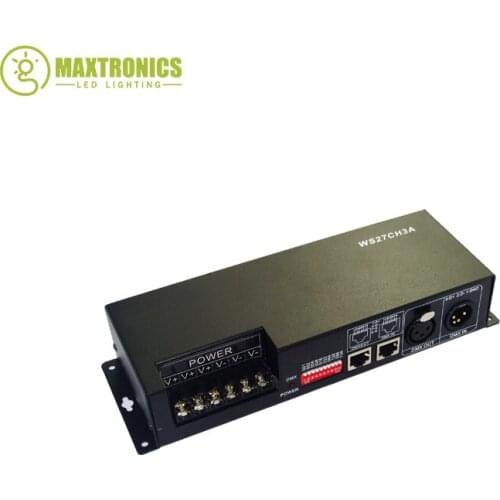 Wholesale price DC 12-24V 27 channel 9 group dmx 512 led decoder led RGB controller
