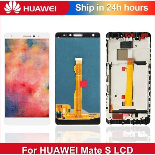 ORIGINAL 5.5" AMOLED For HUAWEI Mate S LCD Display Touch Screen Digitizer With Frame Assembly Replacement Parts CRR-L09