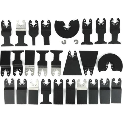 28PCs Oscillating Saw Blades Cutting Accessories Woodworking Parts High Carbon Steel Multi-Functional Oscillating Blade