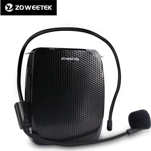 Zoweetek Portable Rechargeable Mini Voice Amplifier Speaker with Wired Microphone for Teachers Supports MP3 Format Audio Z258