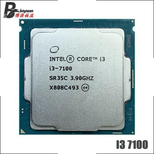 Intel Core i3-7100 i3 7100 3.9 GHz Dual-Core Quad-Thread CPU Processor 3M 51W LGA 1151