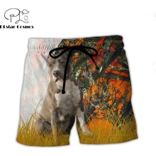 Wolf and sloth Hunting 3D All Over Printed Mens Shorts Unisex Streetwear Summer Beach Loose Shorts Casual Pants Polyester SDM20